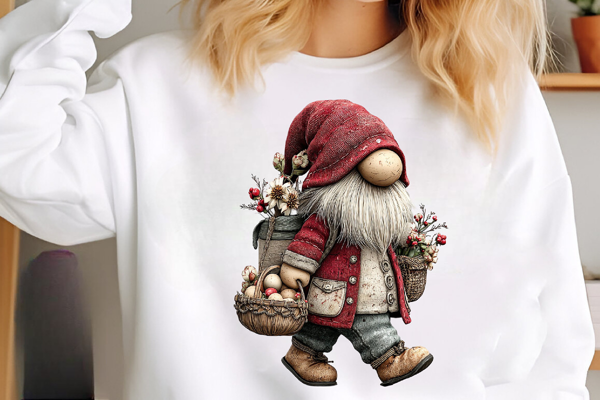 Easter gnome gingerbread house Png, an Illustration by SinaCreation (Photo 8 of 11)