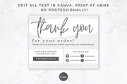 Thank You Order Card for Canva, a Card Template by Thirty One Palms Studio (Thumbnail 3 of 7)