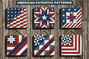 American Patriotic Barn Quilt Patter, a Pattern Graphic by AtacanDigital (Thumbnail 1 of 4)
