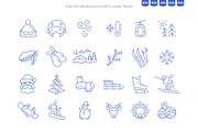 Outline Snowflakes & Winter Icons, an Illustration by Ilia Design (Thumbnail 8 of 10)