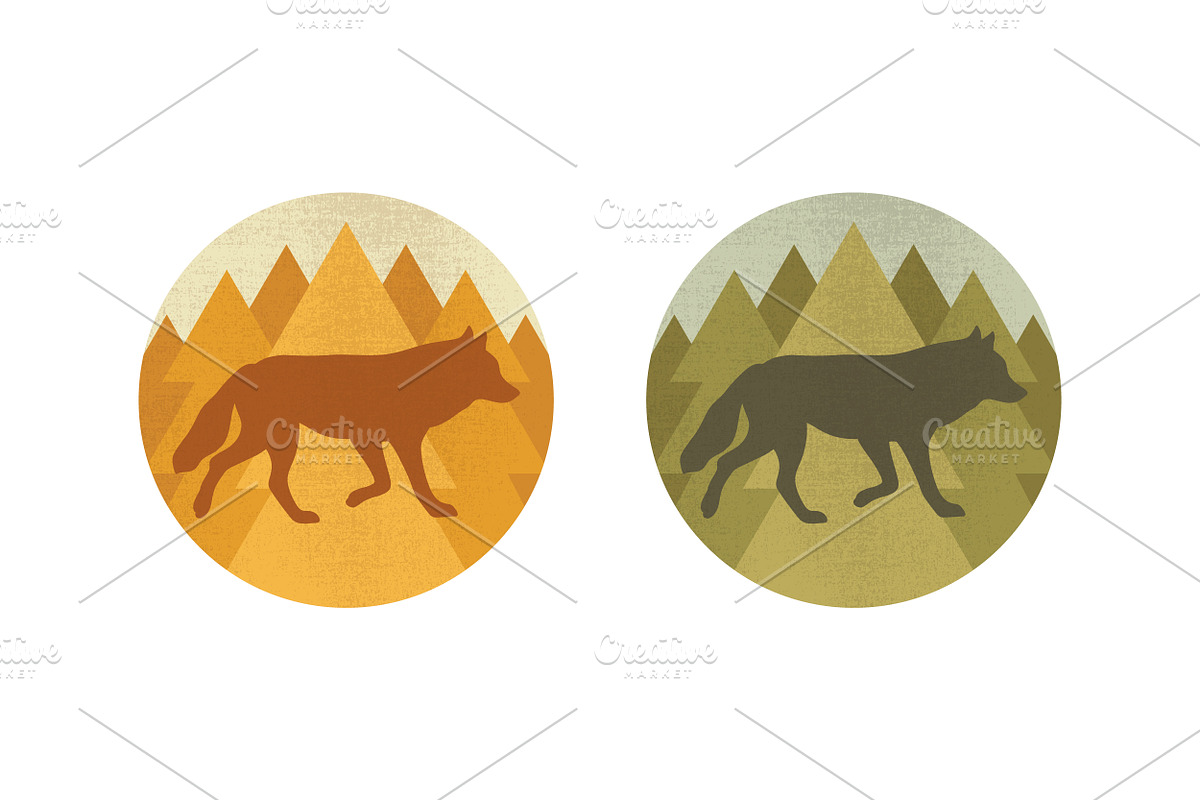 Forest Animals Emblem Collection, an Animal Illustration by PsychocheArt (Photo 6 of 9)