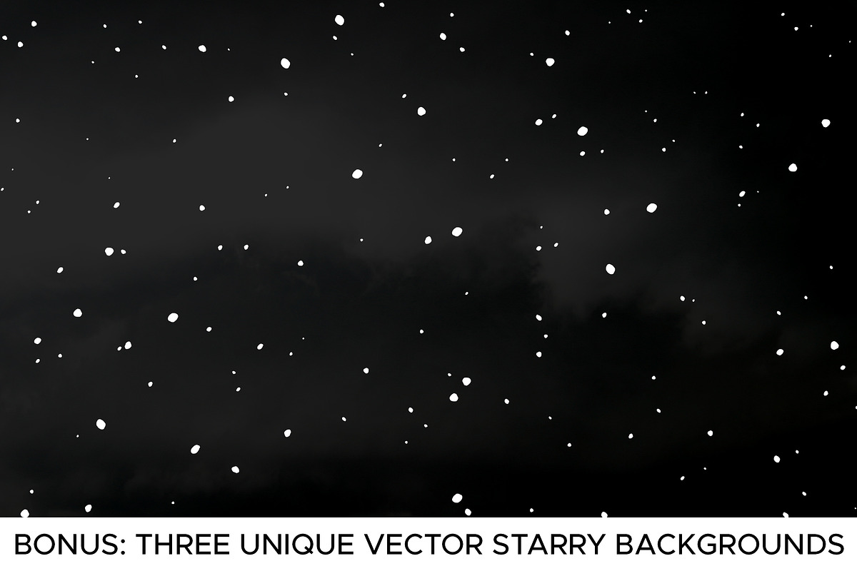 Night Sky Graphic Elements, a Texture Illustration by Joseph Melancon (Photo 6 of 10)