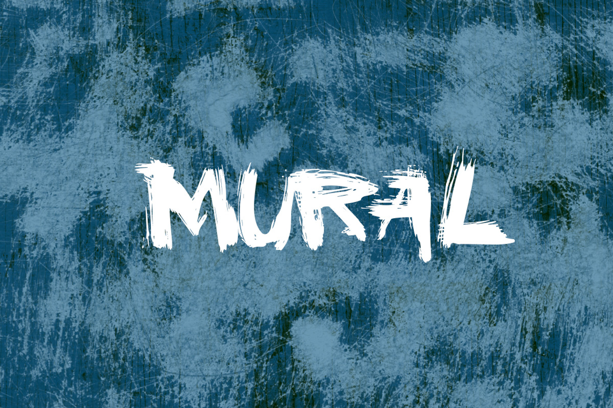 Mural, a Font by vtks design