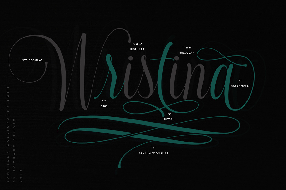 Santhana Calligraphy preview 3