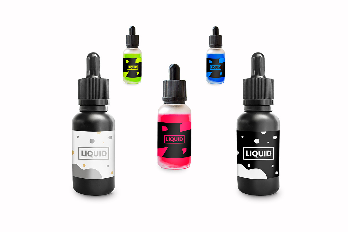 Dark & Clear Dropper Bottle Mock-Up, a Packaging Mockup by Noires (Photo 5 of 5)