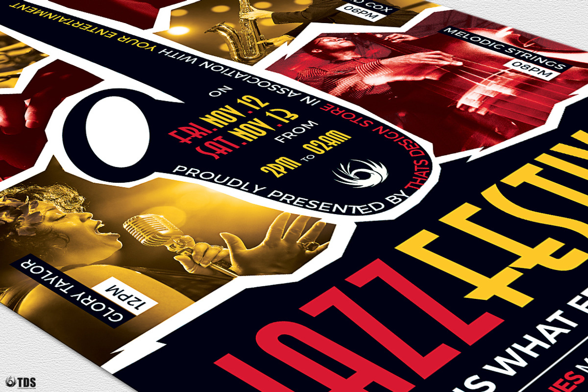 Jazz Festival Flyer Template V8, a Flyer Template by ThatsDesignArt (Photo 6 of 7)