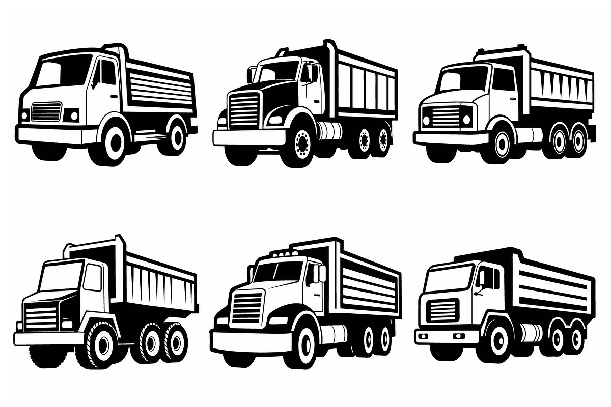 Various Types of Trucks and Lorries, an Object Graphic by Billah Hub
