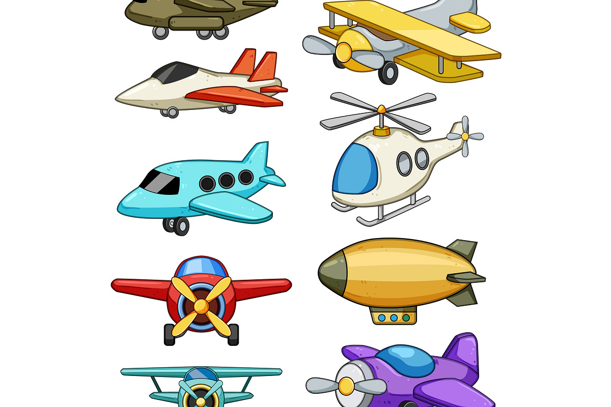 Collection of colorful flying toy, an Object Graphic by pikepicture (Photo 2 of 3)