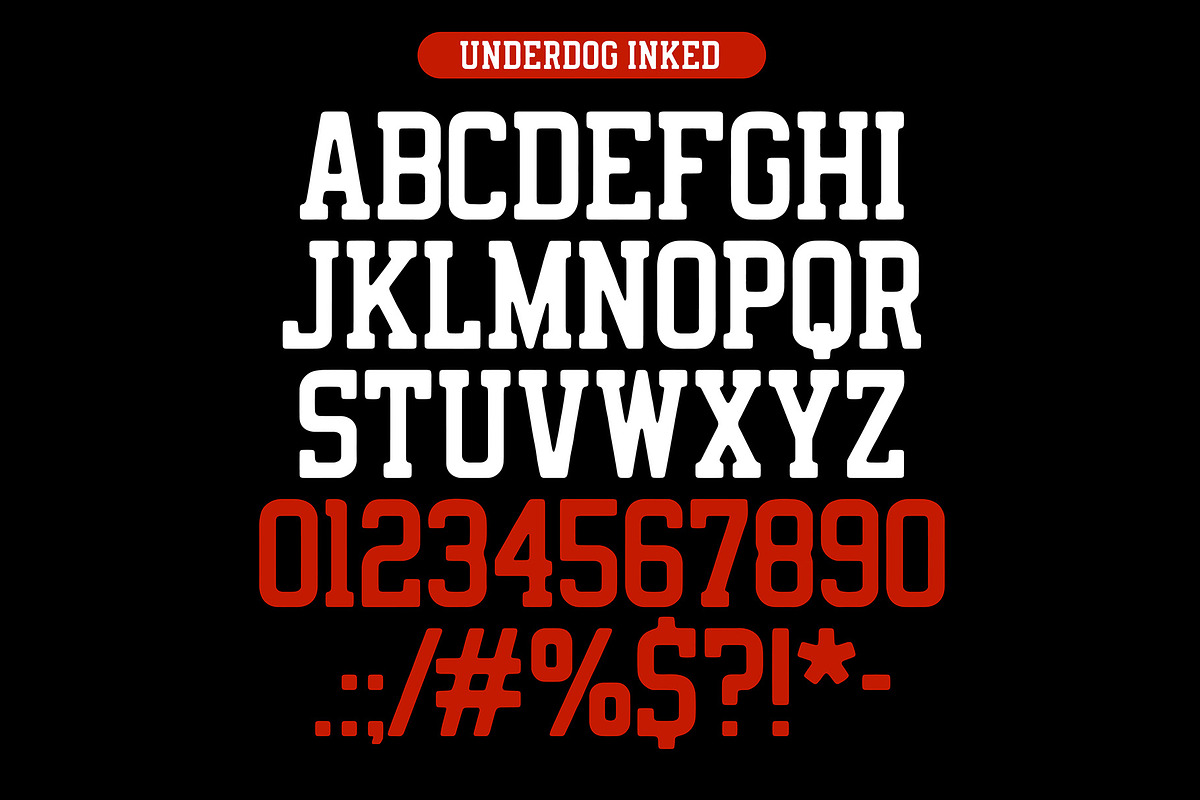 Underdog Round Typeface, a Font by MightySHORT (Photo 3 of 5)