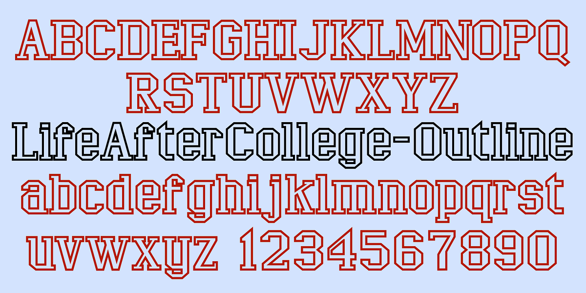 LifeAfterCollege, a Slab Serif Font by Ingrimayne Type (Photo 5 of 8)