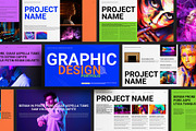 Graphic Design Portfolio Template, a Presentation Template by E-Type (Thumbnail 1 of 4)