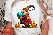 Halloween Gnome Clipart, a Seasonal Illustration by fashionaddict (Thumbnail 6 of 7)