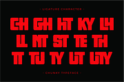 Chunky - Condensed Sans Serif, a Sans Serif Font by Pian45 Studio (Thumbnail 7 of 8)