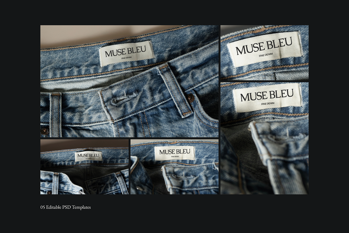 MUSE BLEU | Denim Label Mockups, a Bottom Mockup by Duet Atelier (Photo 7 of 7)