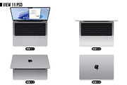 Apple Macbook Pro 14 (2021) MockUp, a Mac Mockup by Alex_Yanko (Thumbnail 12 of 19)