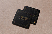 Square Coaster Mockup Bundle Set, an Advertising Mockup by Rielismee (Thumbnail 2 of 5)