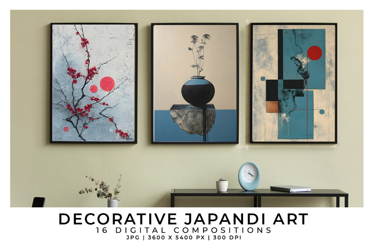 Decorative Japandi Art, a Decorative Illustration by Digital Art Creations (Photo 6 of 8)