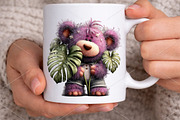 Whimsical Summer Teddy Bear Clipart, a Seasonal Illustration by Canvas Craft (Thumbnail 5 of 7)