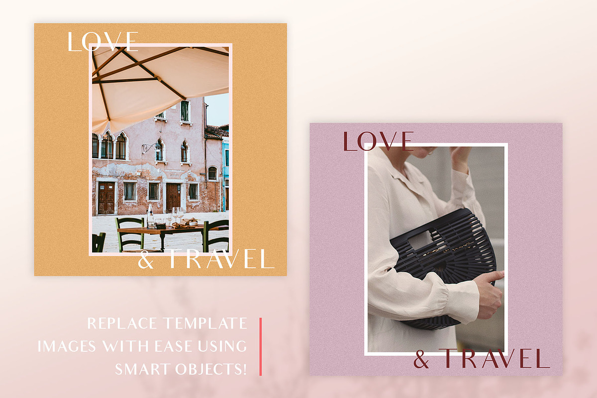 Chic Instagram Grid Post Templates, a Social Media Template by Karissa Macapagal (Photo 4 of 11)