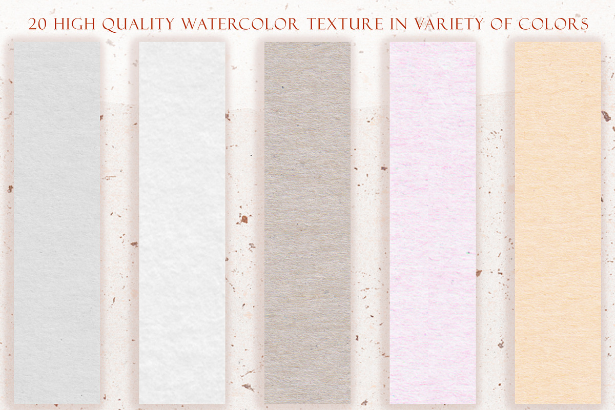 Crafty Delicate Watercolor Paper Set, a Texture Graphic by Liquid Amethyst Art (Photo 6 of 7)