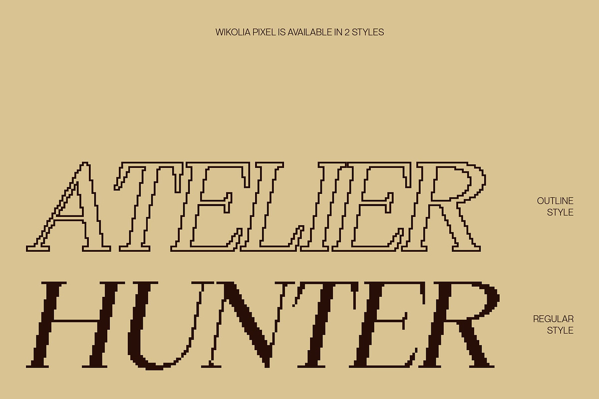 Wikolia Pixel, a Serif Font by Craft Supply Co. (Photo 3 of 8)
