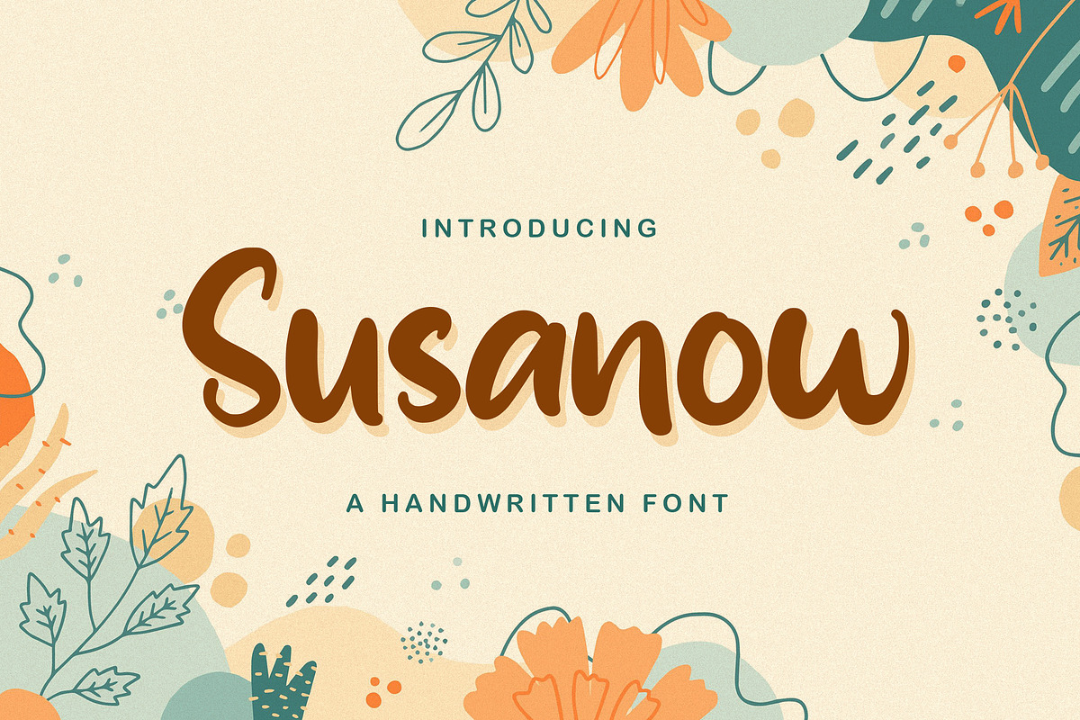 Susanow - Handwritten Font, a Script Font by StringLabs (Photo 1 of 9)