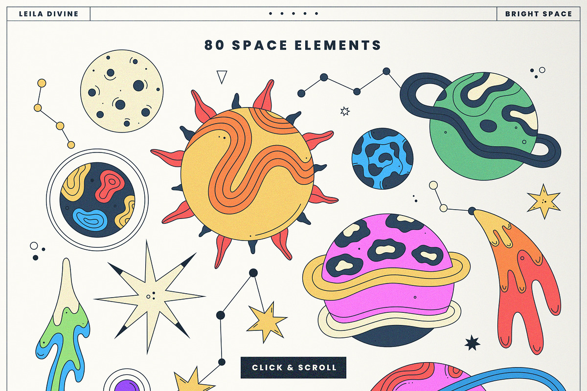 Bright Space - Clipart Collection, a Graphic by Leila Divine (Photo 5 of 14)