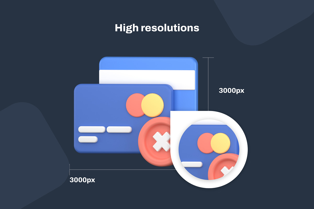 3D Recession Icon Pack, an Object 3D Model by Nate Studios (Photo 4 of 8)