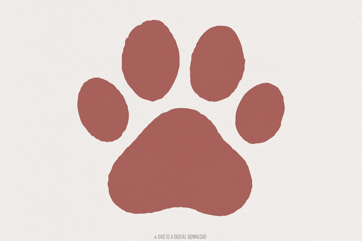 Brown Paw Print PNG, Digital, an Illustration by SharpMarketplace (Photo 1 of 9)