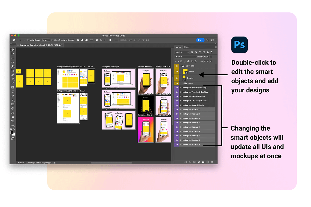 Instagram Branding Kit | PSD | Figma, a Social Media Template by Vitor Heinzen (Photo 6 of 7)