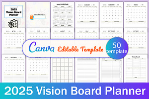 2025 Vision Board Planner