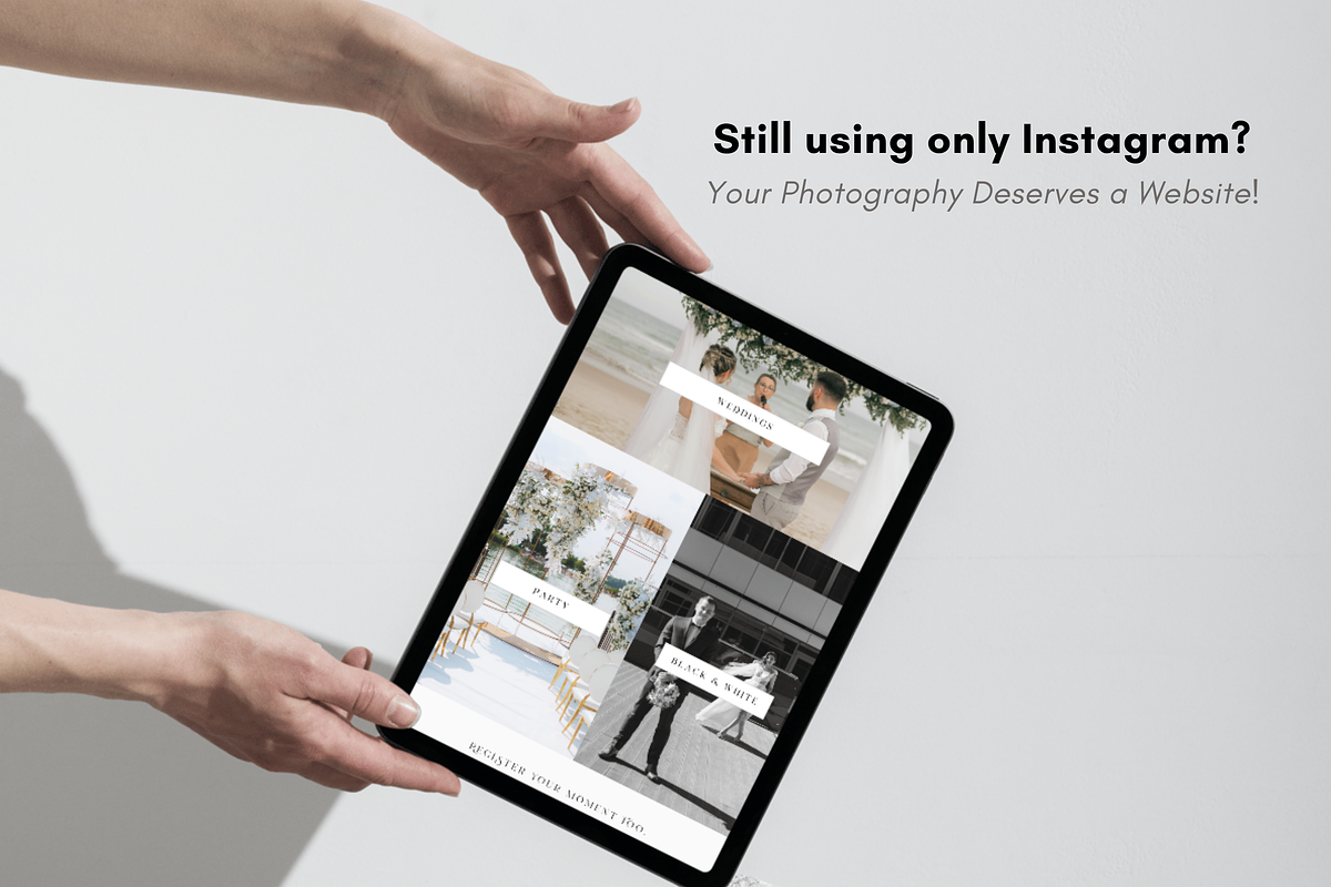 Photography Website Template – Canva, a Landing Page Template by Marcia B Studio (Photo 2 of 5)
