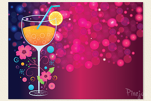 Cocktail Party Invitation Card