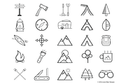 Outdoor Fun Icon Set, an Icon by Lena Elizer Art + Design (Thumbnail 3 of 4)