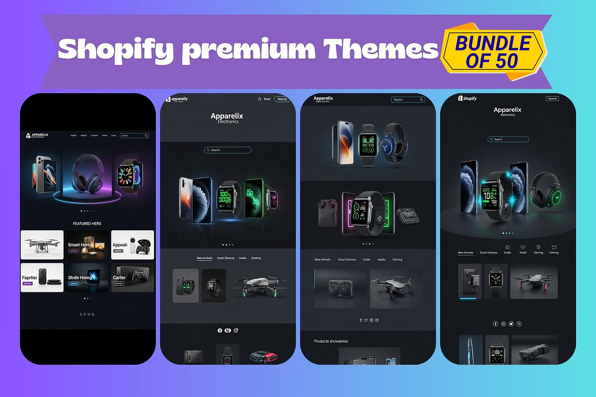 Shopify Premium 50 Themes Bundle, a Shopify Template by Aban's World (Photo 7 of 60)