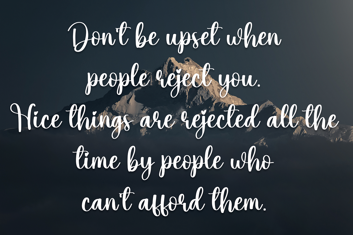 Sunrice | Script Font, a Script Font by Scratchones (Photo 7 of 8)