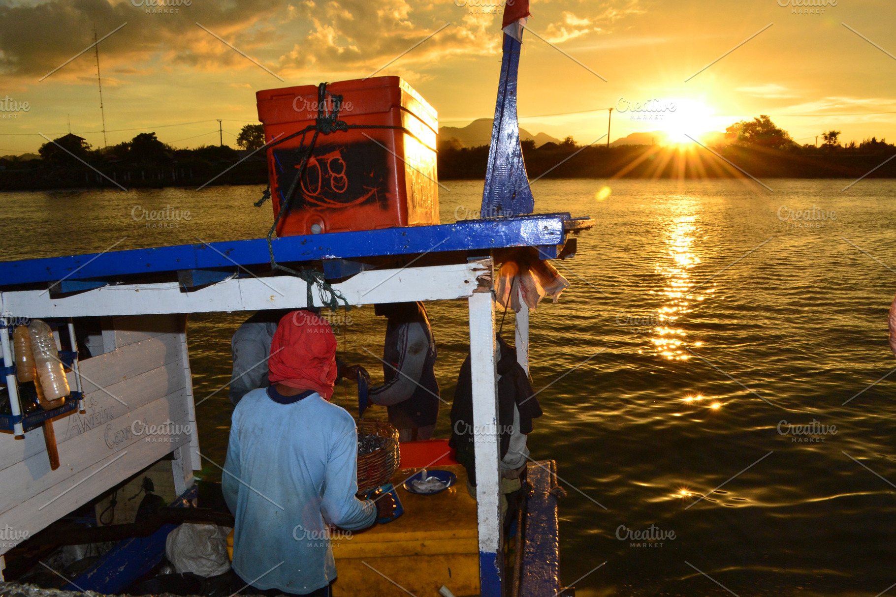 Fishermen Sorting Fish, a Photo by bastera