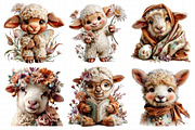 Cute Spring Lamb Clipart, an Illustration by Daily.Designs (Thumbnail 3 of 7)