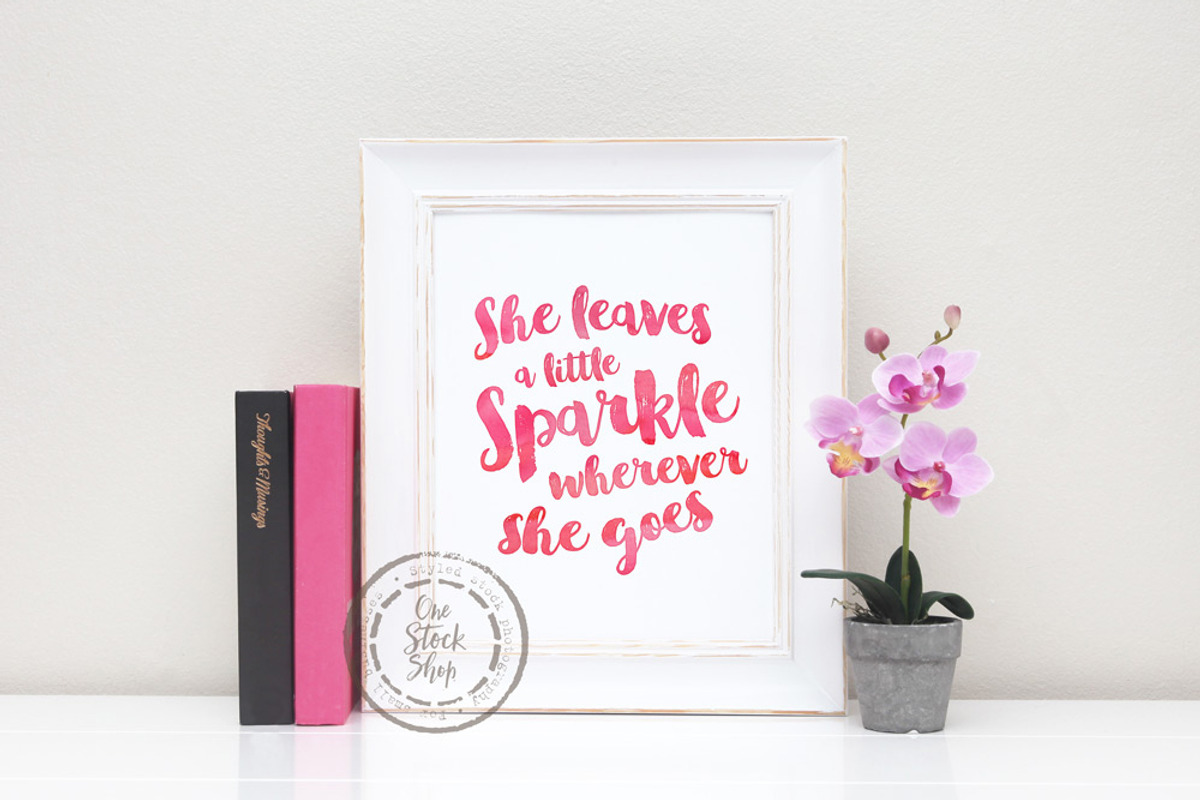 Styled Frame Mockup - orchids, a Print Template by One Little Creative (Photo 2 of 2)