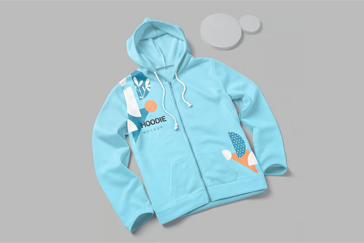 4 Hoodie Mockups, a Hoody Mockup by megostudi0 (Photo 4 of 6)