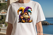 Watercolor Mardi Gras Gnomes Clipart, an Illustration by SVGArt (Thumbnail 7 of 7)
