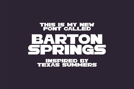 Barton Springs Hand Drawn Font