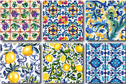 Mediterranean Tiles Italian Pattern, a Pattern Graphic by designcity5 (Thumbnail 4 of 5)