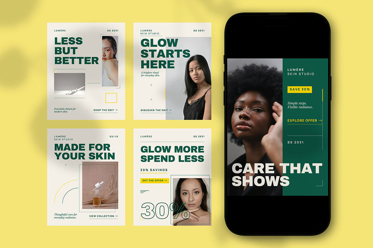 Skincare Beauty Social Media, a Social Media Template by Pitchlook.Studio (Photo 3 of 3)
