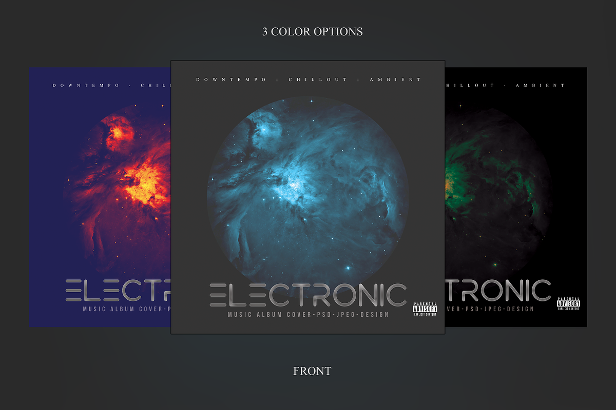 Galaxy CD Cover Artwork Template #1, a Marketing Template by Kolosjoki (Photo 2 of 7)