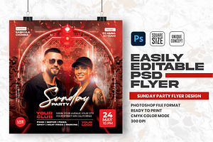 Friday Party Flyer Design Template, a Flyer Template by Shajib Shikder