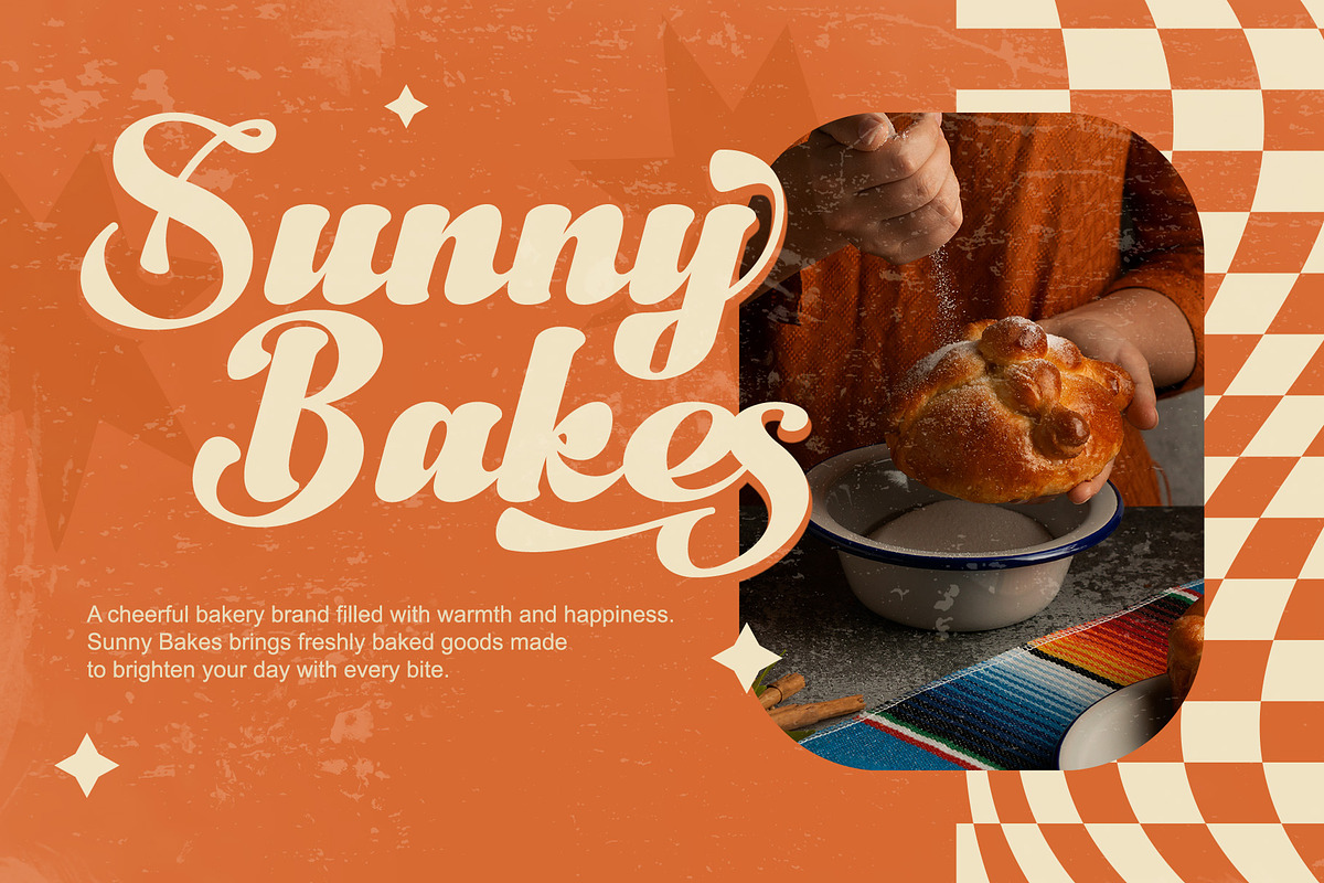 Bello Curve - Retro Script Font, a Script Font by Letterara (Photo 2 of 14)