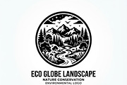 60 Eco Globe Landscape Silhouette, a Technology Illustration by Amazin_art (Thumbnail 20 of 25)