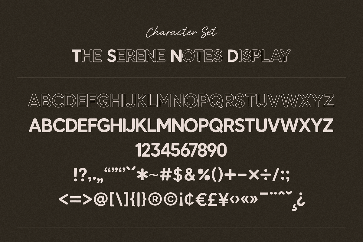 The Serene Notes Font Duo, a Script Font by Creacy Studio (Photo 10 of 10)