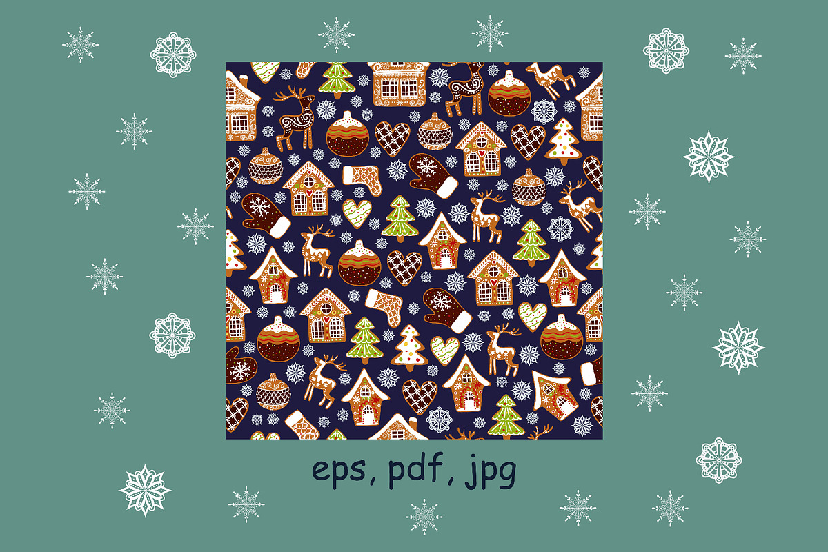Christmas gingerbread clip-art, an Object Graphic by KupalinaArt (Photo 6 of 8)